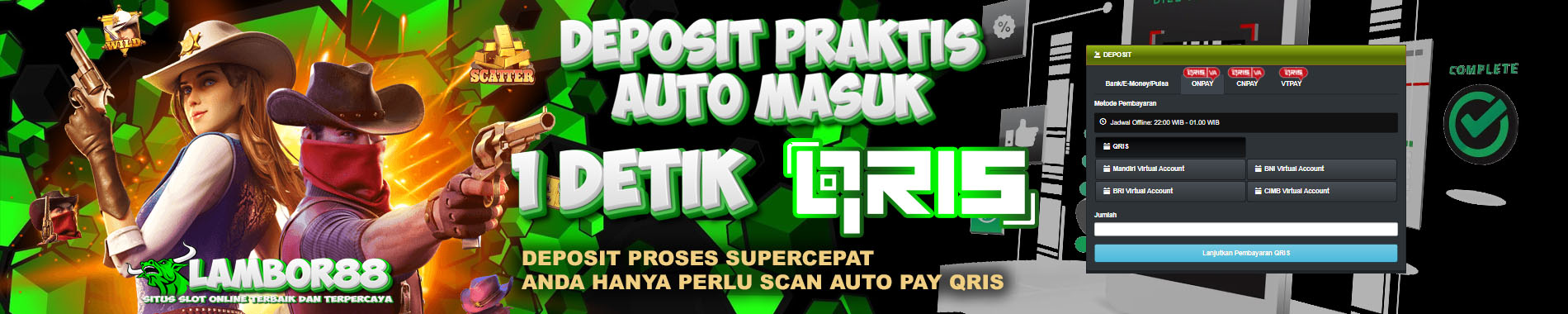 Situs Qris Pay4d , Deposit QRIS lambor88